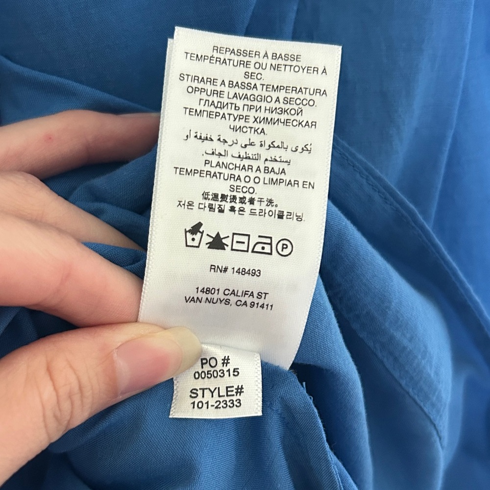 NWT Doen Ischia Dress Corfu Blue - Picture 11 of 12